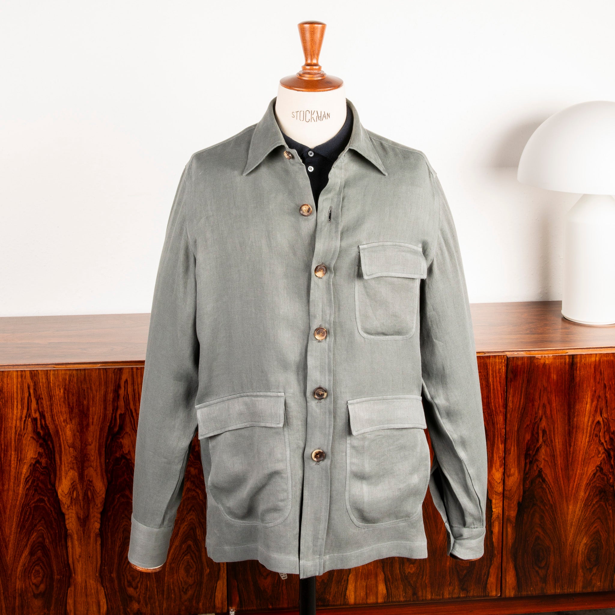 De Petrillo Shirt Jacket Hemp Canapa Grey