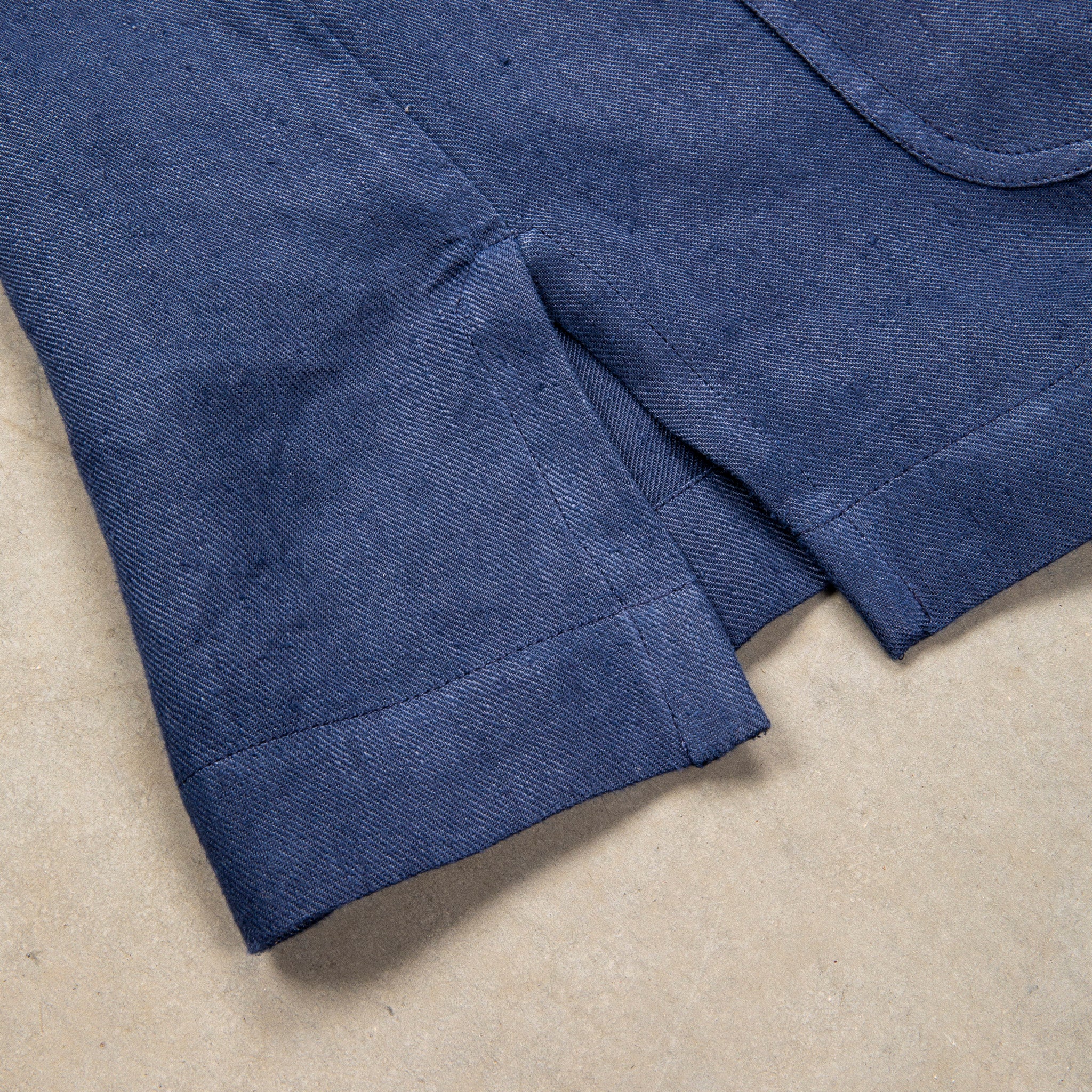 De Petrillo Shirt Jacket Hemp Canapa Indigo Blue