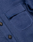 De Petrillo Shirt Jacket Hemp Canapa Indigo Blue