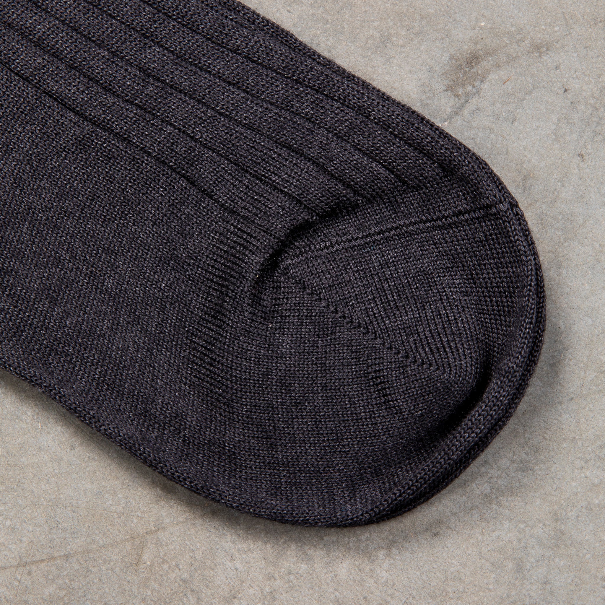 Frans Boone Socks Lungo Cashmere-Silk Antracite