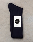 Frans Boone Socks Lungo Cashmere Silk-Blu Notte