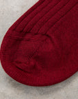 Frans Boone Socks Lungo Cashmere-Silk Bordo