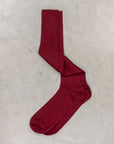 Frans Boone Socks Lungo Cashmere-Silk Bordo