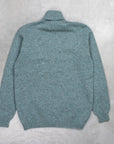 Laurence J. Smith Super Soft Seamless Roll Neck Pullover Graphite Green