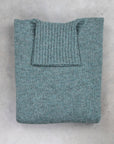 Laurence J. Smith Super Soft Seamless Roll Neck Pullover Graphite Green