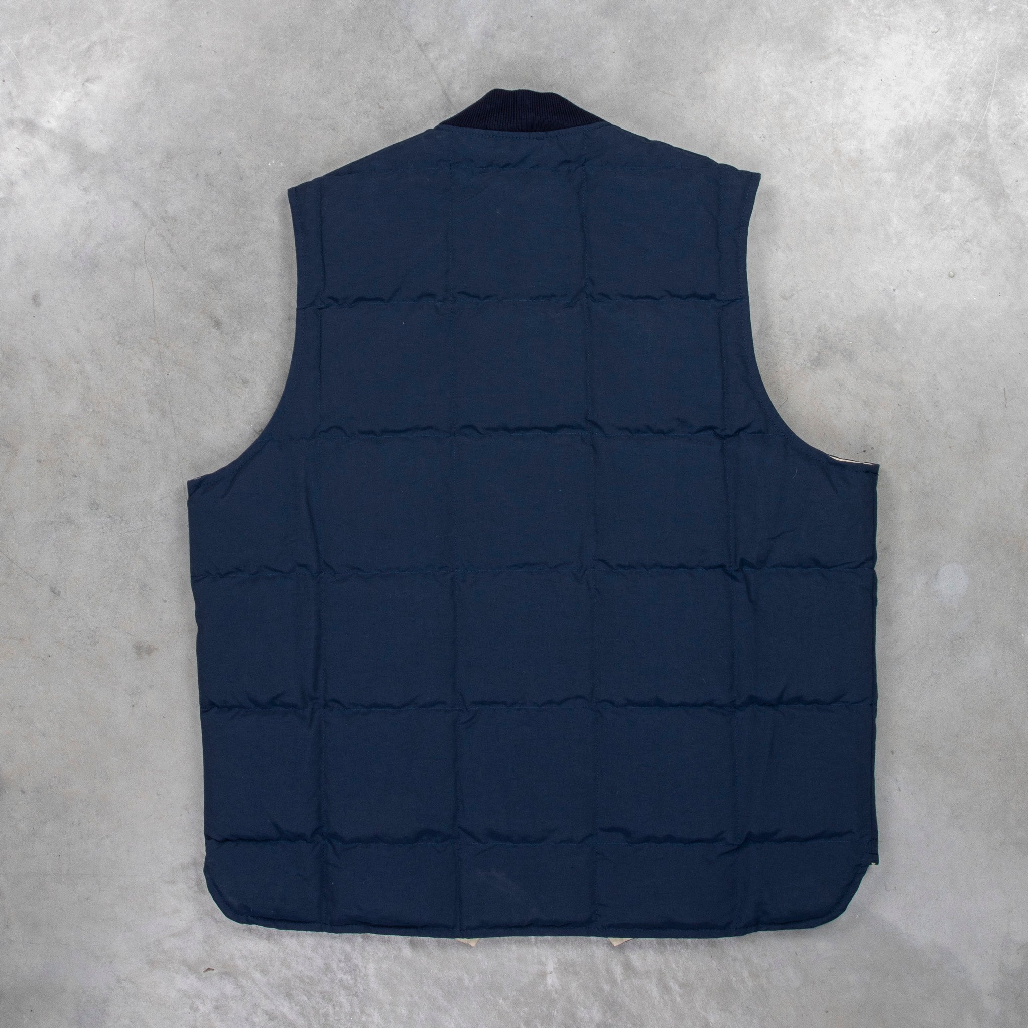 The Real McCoy&#39;s Cotton Nylon Down Vest Navy