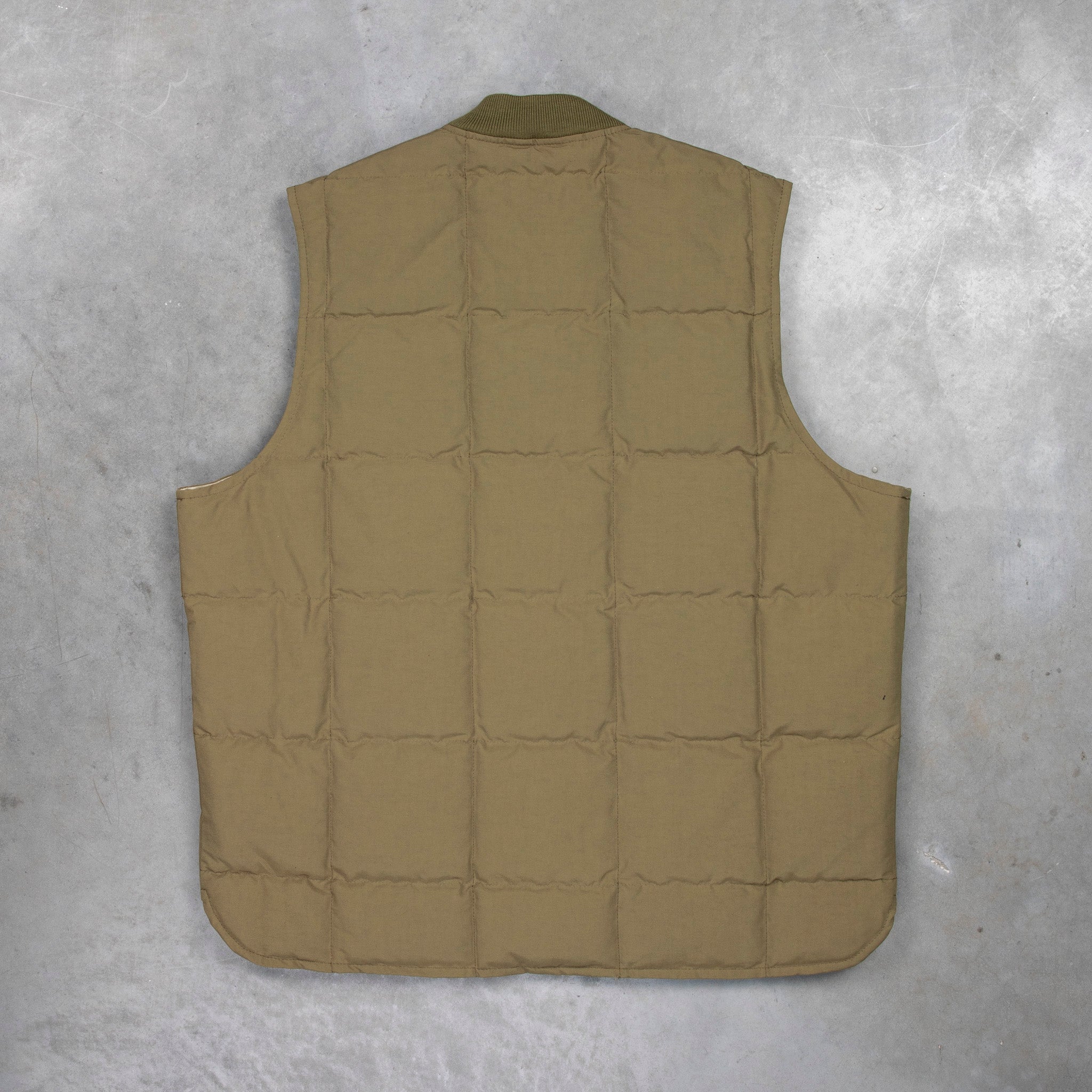 The Real McCoy&#39;s Cotton Nylon Down Vest Olive