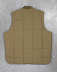 The Real McCoy's Cotton Nylon Down Vest Olive