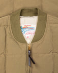 The Real McCoy's Cotton Nylon Down Vest Olive