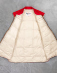 The Real McCoy's Cotton Nylon Down Vest Red