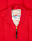 The Real McCoy's Cotton Nylon Down Vest Red