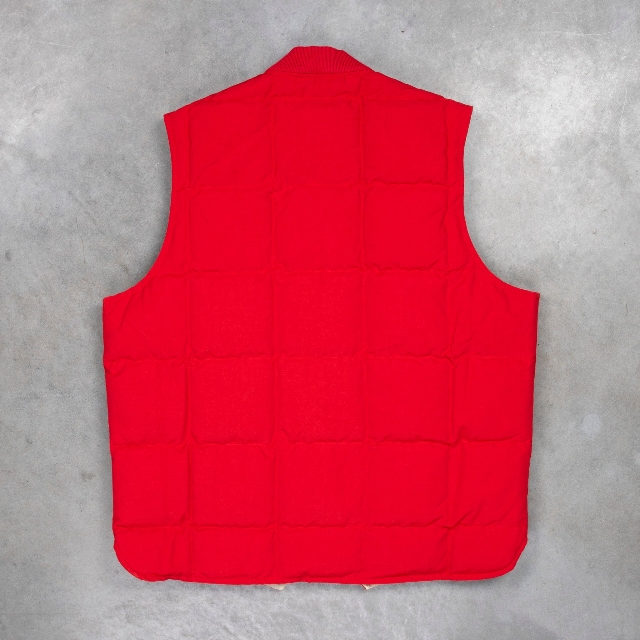 The Real McCoy&#39;s Cotton Nylon Down Vest Red