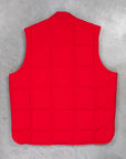 The Real McCoy's Cotton Nylon Down Vest Red