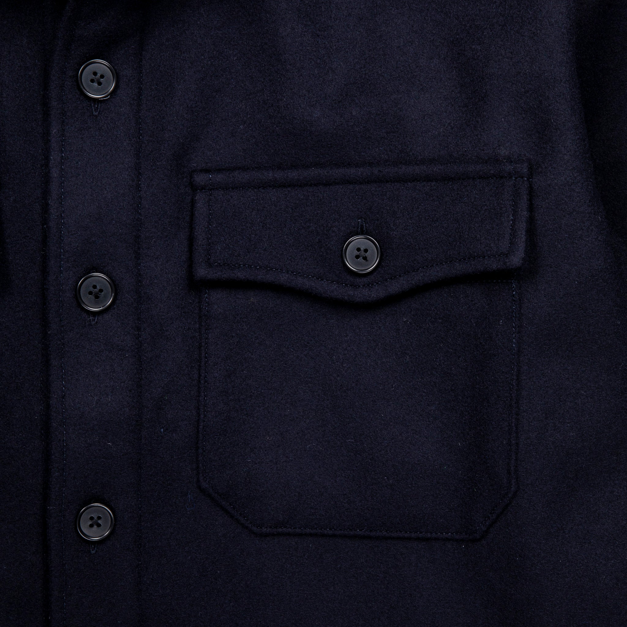 Fullcount Wool CPO Shirt Jacket Navy