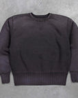 Fullcount 3741HW Double V Sweatshirt "Exhausted" Ink. Black