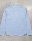 Fullcount 5964 Twisted Heavyweight Waffle Longsleeve Heather Blue