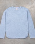 Fullcount 5964 Twisted Heavyweight Waffle Longsleeve Heather Blue