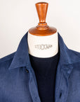 De Petrillo Shirt Jacket Hemp Canapa Indigo Blue