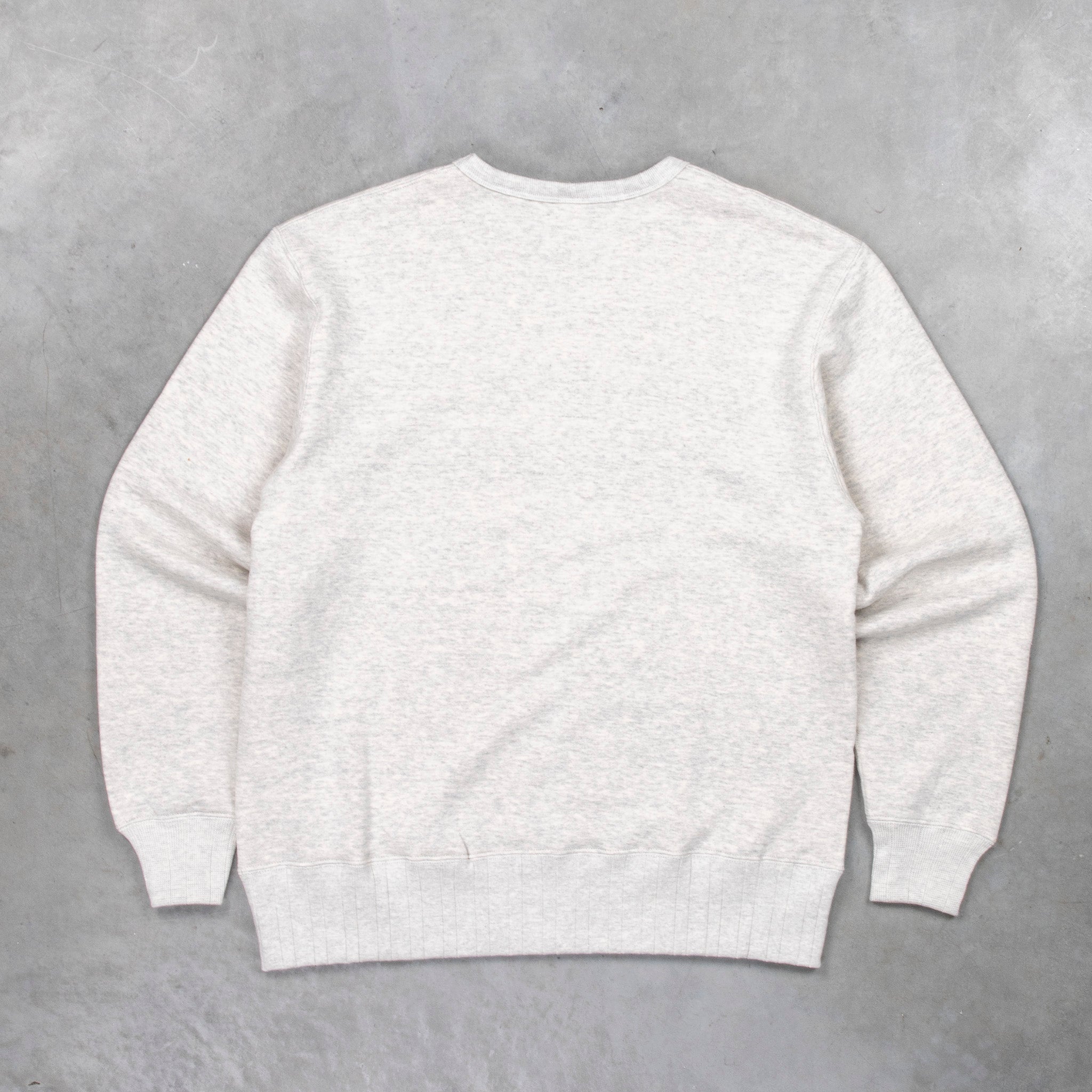 Velva Sheen Loopwheeler Crew Neck Sweat Heather Grey