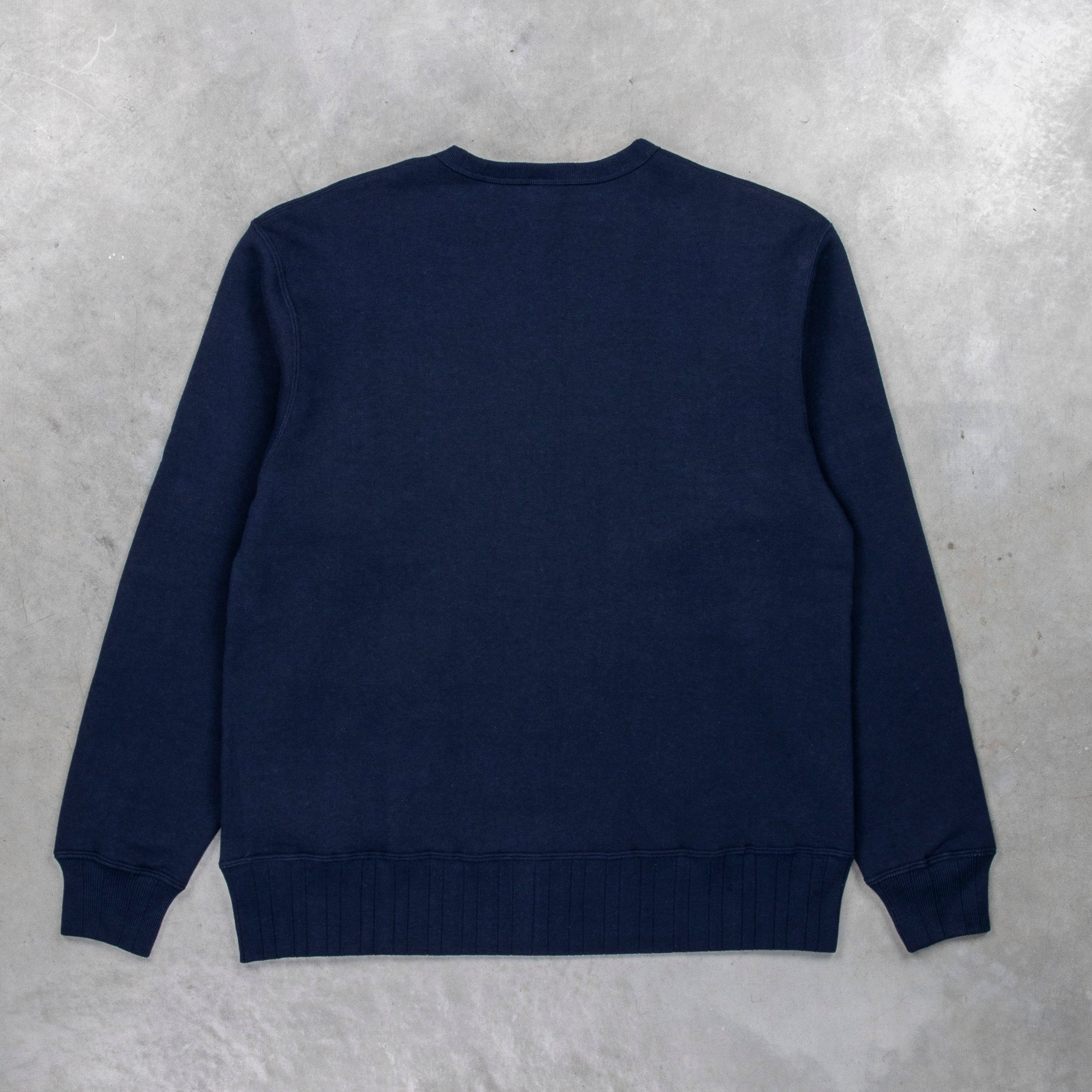 Velva Sheen Loopwheeler Crew Neck Sweat Navy