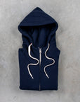 Velva Sheen Loopwheeler Zip-up Hoodie Navy