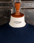 Velva Sheen Loopwheeler Crew Neck Sweat Navy