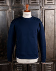 Velva Sheen Loopwheeler Crew Neck Sweat Navy