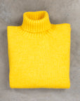 Laurence J. Smith Super Soft Seamless Roll Neck Pullover Lemon Zest