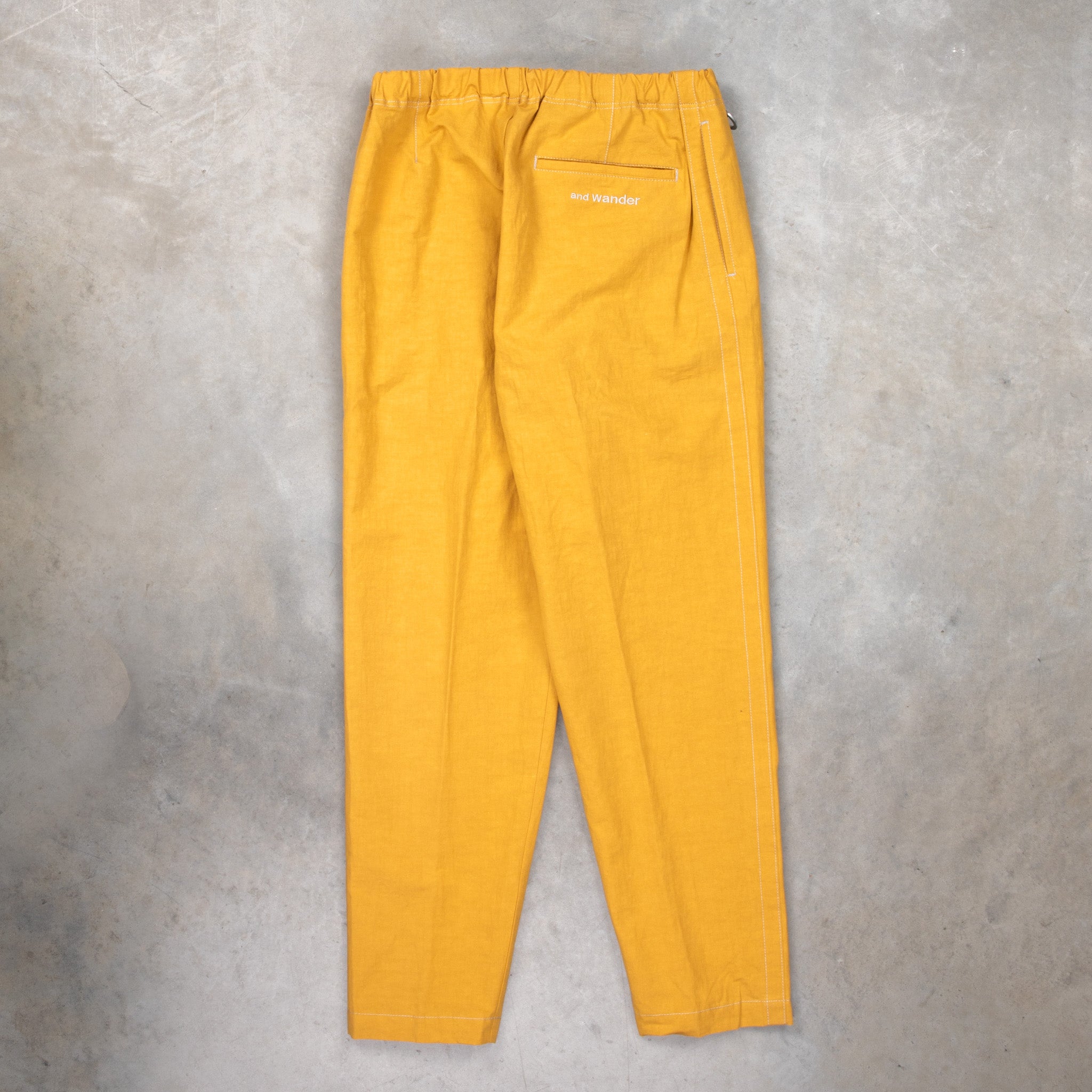 Linen retailer pants Unisex Yellow