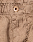 Remi Relief Linen Shorts Brown