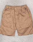 Remi Relief Linen Shorts Brown