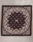 RRL Peyton Ranch Logo Bandana Black