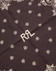 RRL Peyton Ranch Logo Bandana Black