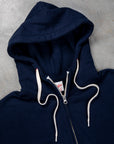 Velva Sheen Loopwheeler Zip-up Hoodie Navy