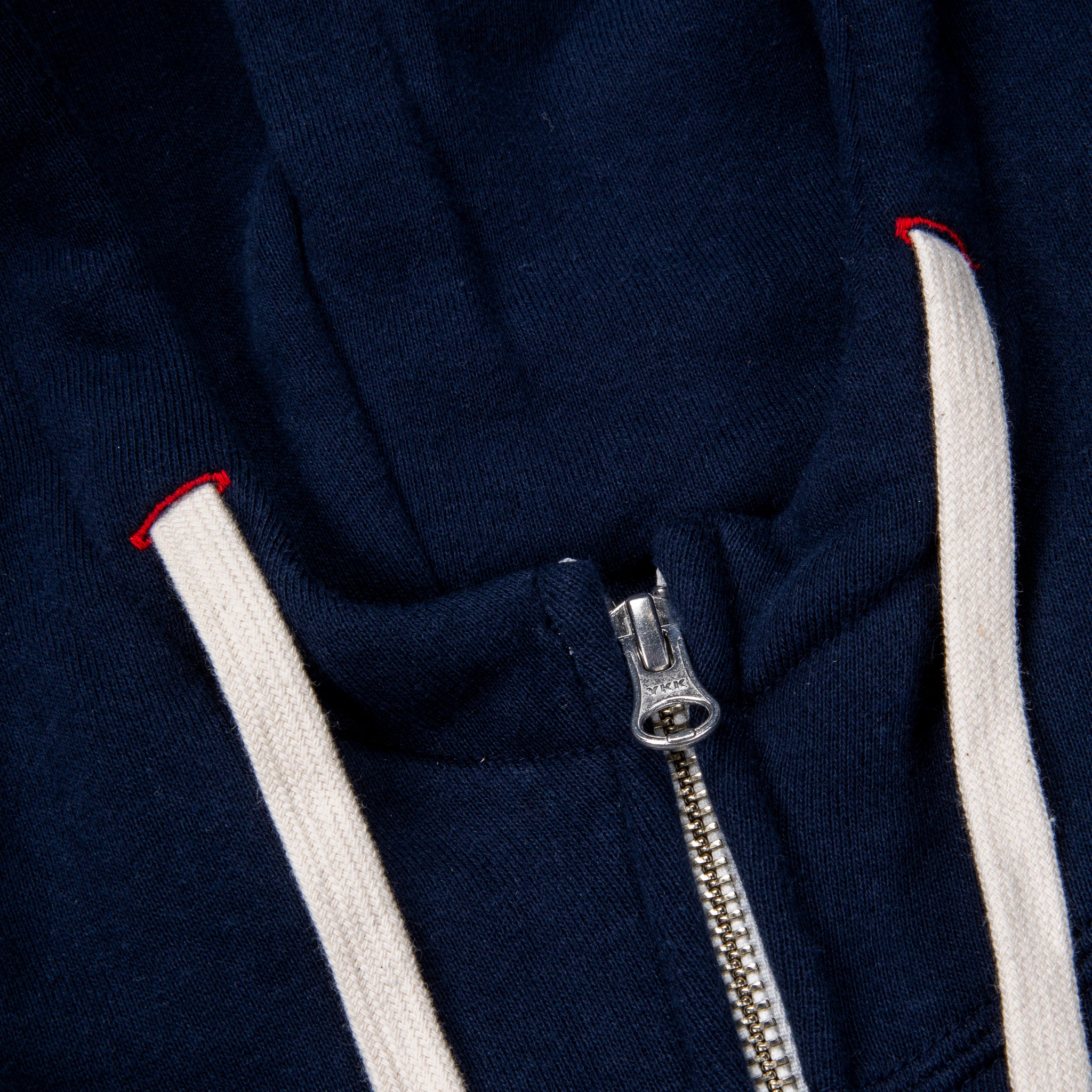 Velva Sheen Loopwheeler Zip-up Hoodie Navy