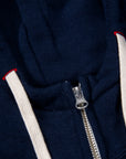 Velva Sheen Loopwheeler Zip-up Hoodie Navy