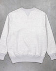 The Real McCoys Athletic 10 Oz Loopwheel Sweatshirt Snow Gray