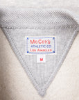 The Real McCoys Athletic 10 Oz Loopwheel Sweatshirt Snow Gray