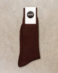 Frans Boone Socks Mako Cotone Marrone