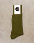 Frans Boone Socks Mako Cotone Oliva