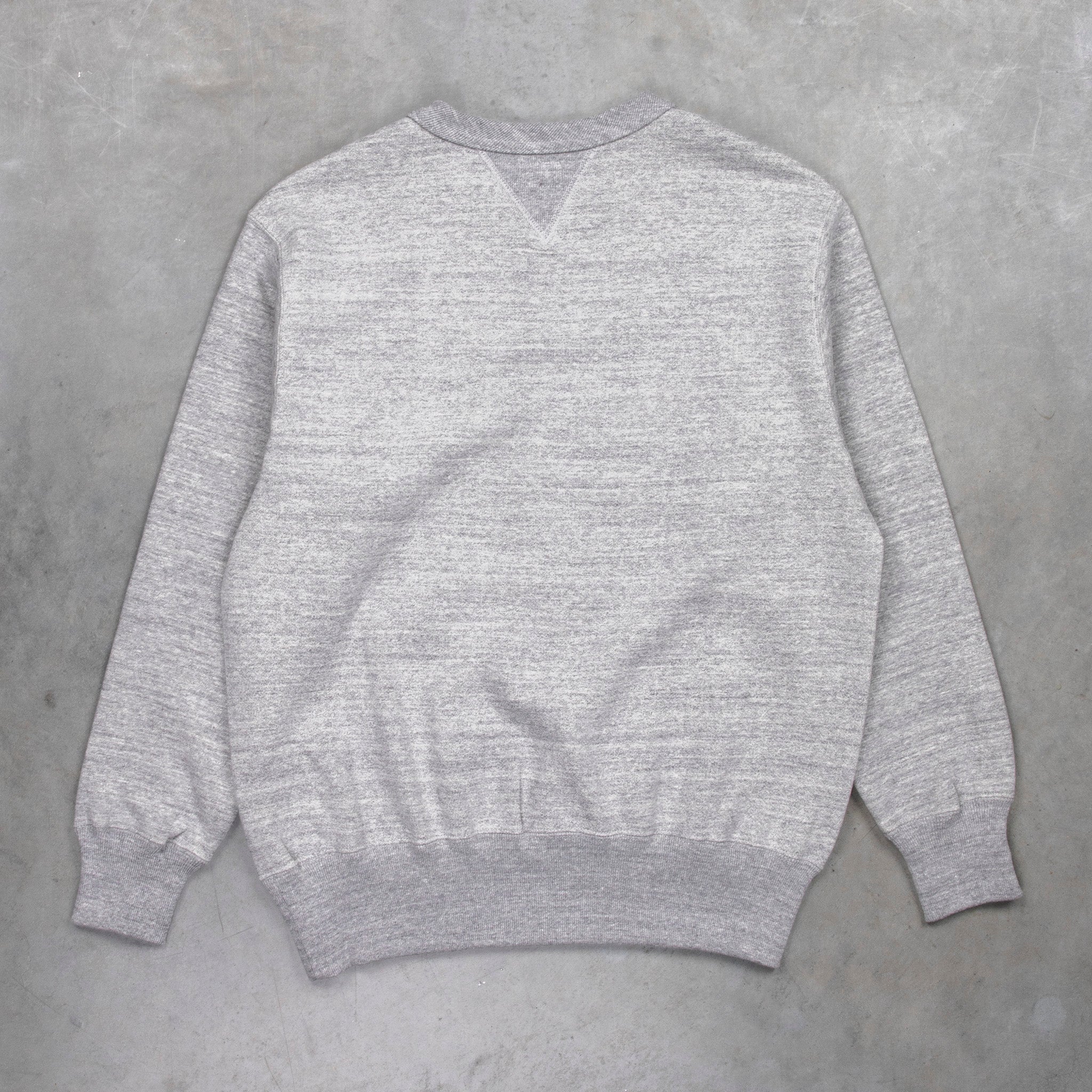 The Real McCoys Athletic 10 Oz Loopwheel Sweatshirt Gray