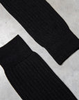 Frans Boone Socks Pura Lana Merinos Extrafine Nero