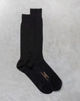 Frans Boone Socks Pura Lana Merinos Extrafine Nero