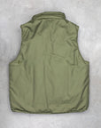 OrSlow Cotton Nylon Padded Vest Army Green