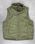 OrSlow Cotton Nylon Padded Vest Army Green