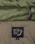 OrSlow Cotton Nylon Padded Jacket Army Green