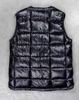 And Wander Diamond Stitch down vest black