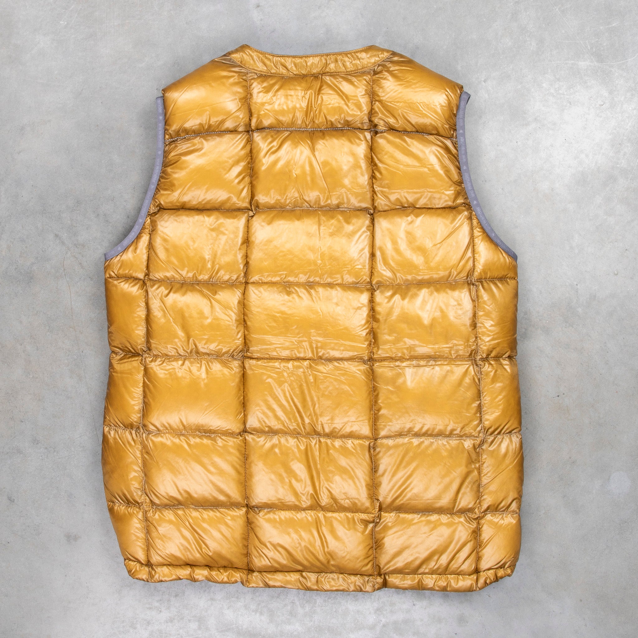 And Wander Diamond Stitch down vest camel