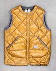 And Wander Diamond Stitch down vest camel