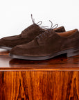 Edward Green Dover in Espresso Suede on Dainite Sole